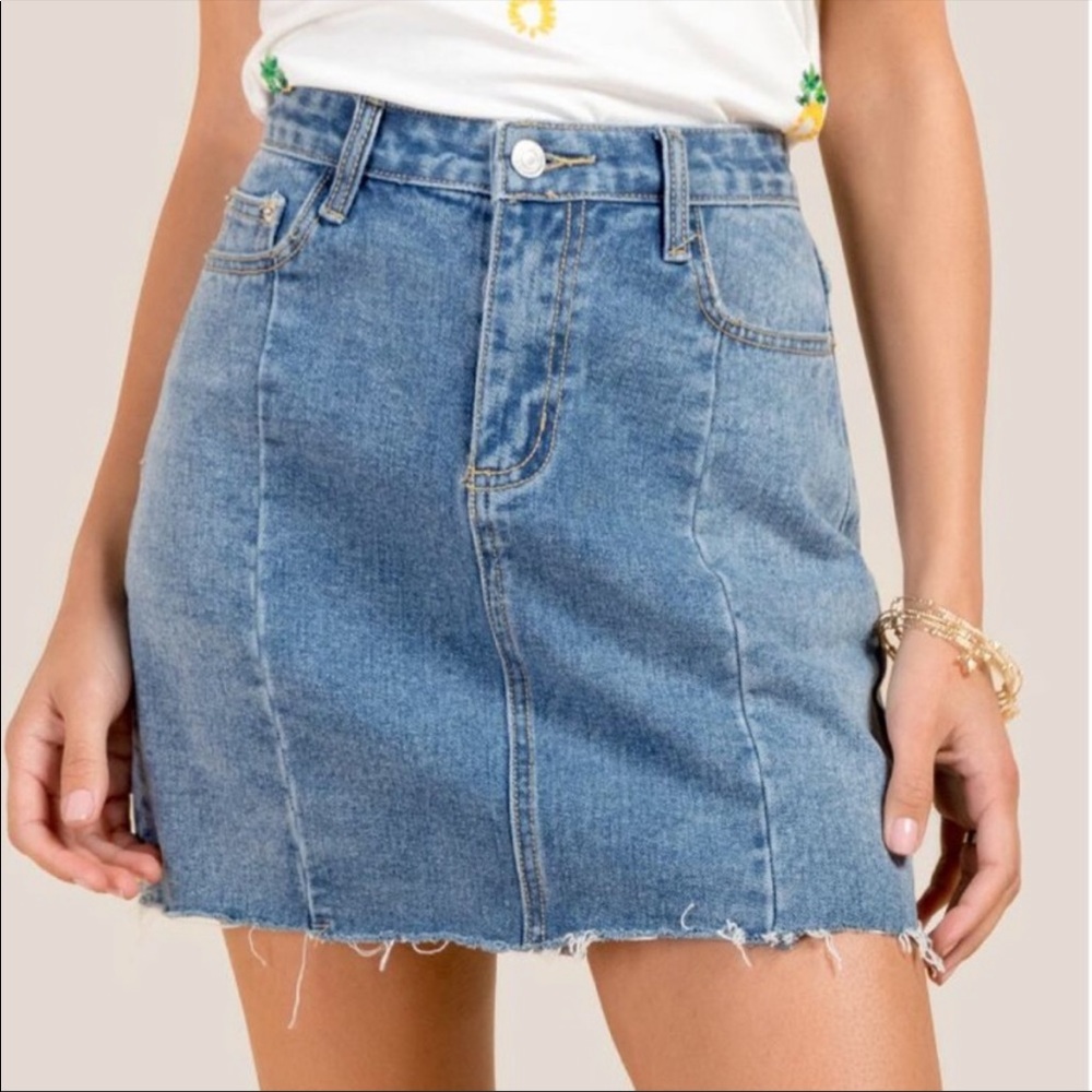 Francesca’s jean skirt
